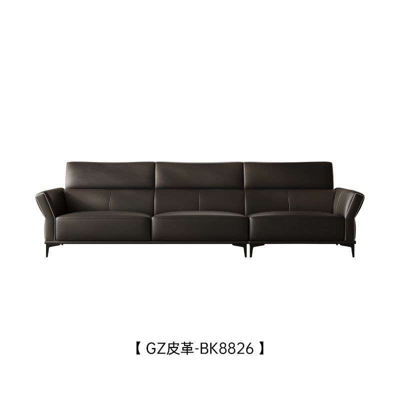 A minimalist leather sofa with a very good price