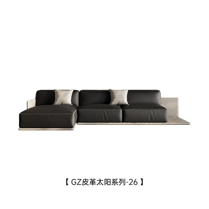 Gamma-Border, a super textured all leather sofa