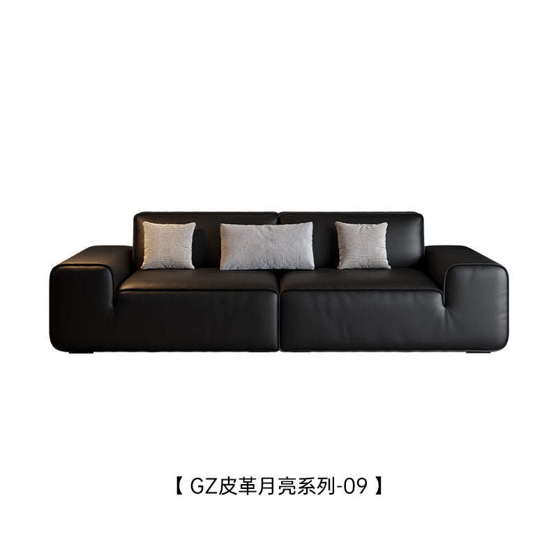 Avenue, a classic Italian minimalist style all-leather sofa