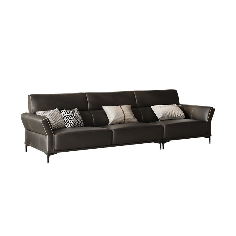 A minimalist leather sofa with a very good price