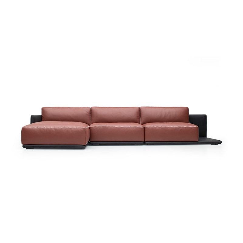 Gamma-Border, a super textured all leather sofa