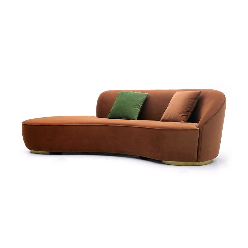Moon curved sofa, a fabric sofa suitable for small apartments
