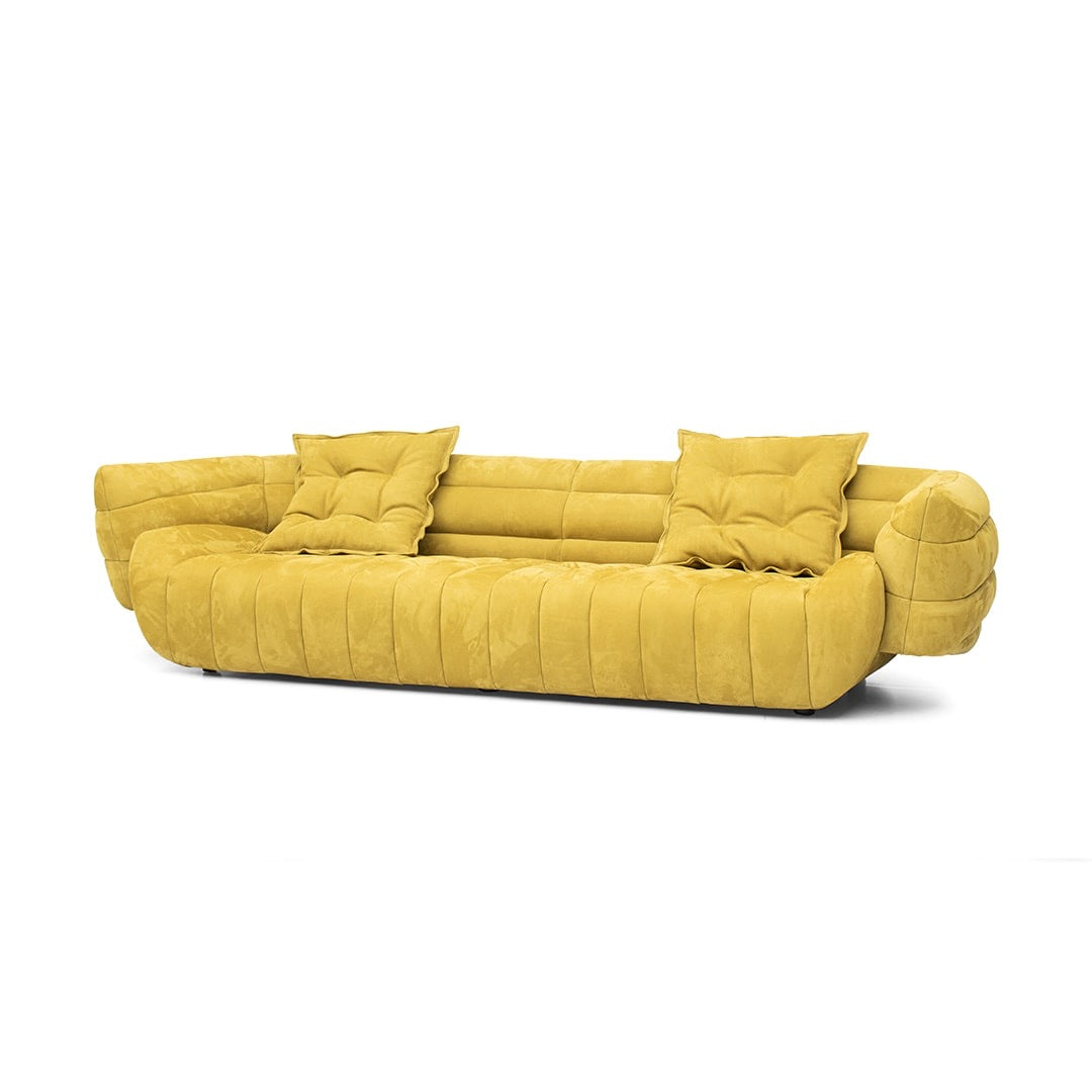 Tactile Sofa, a sofa that looks like a banana split