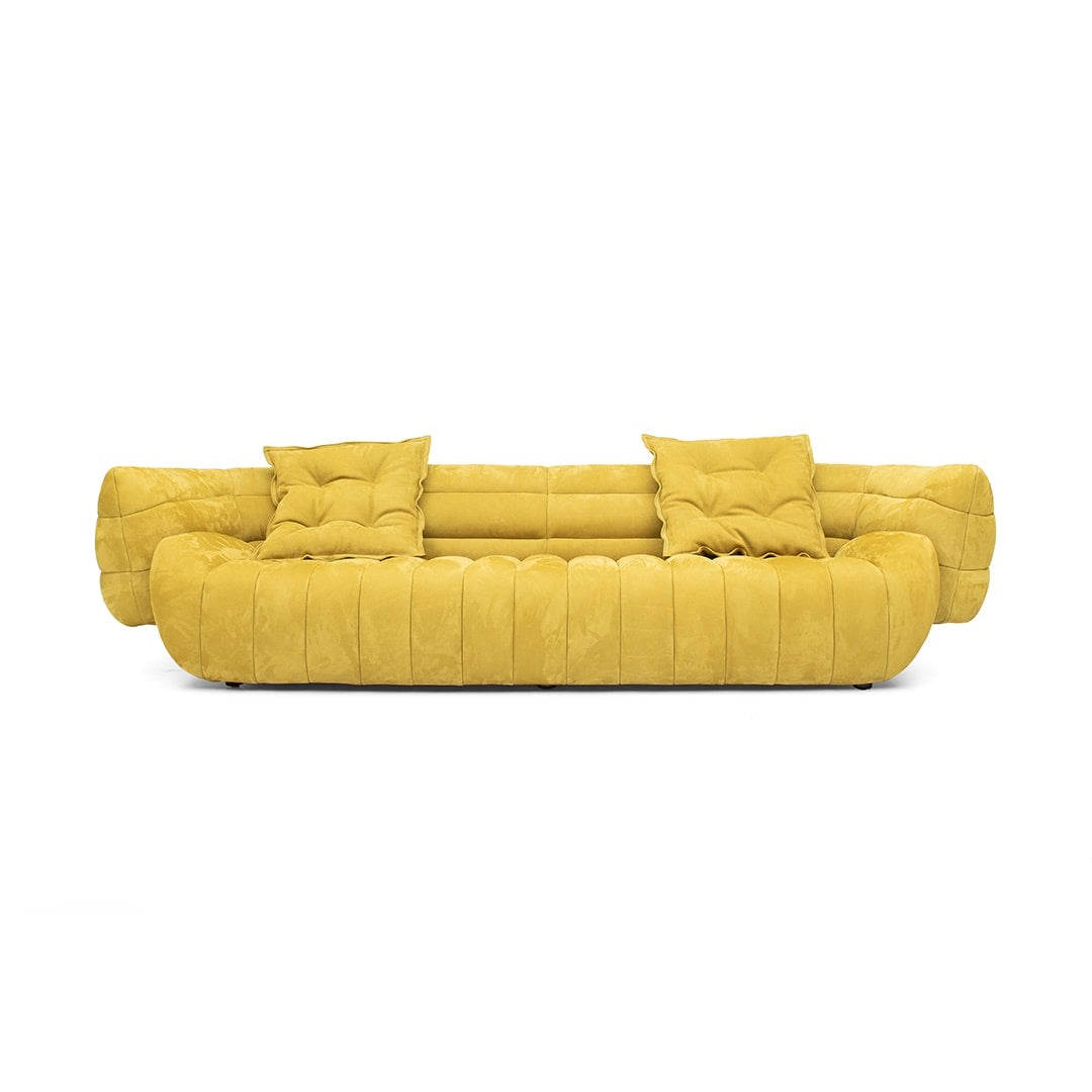 Tactile Sofa, a sofa that looks like a banana split