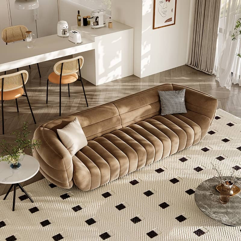 Tactile Sofa, a sofa that looks like a banana split