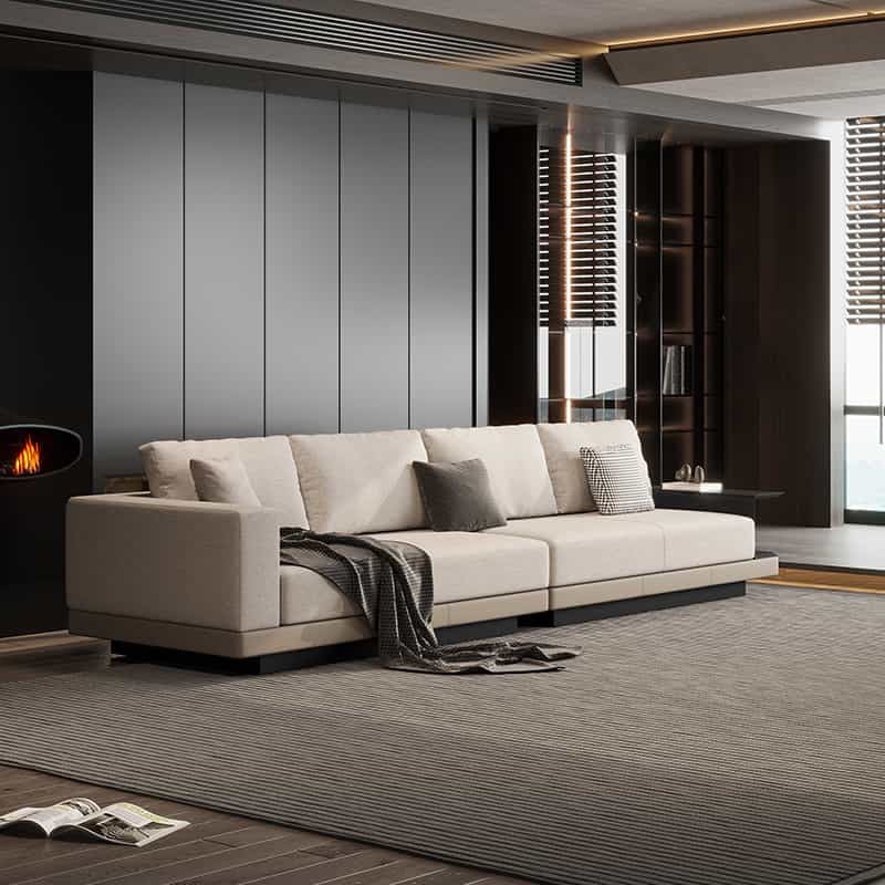CONNERY Sofa, Italian minimalist brand reprint cloth version