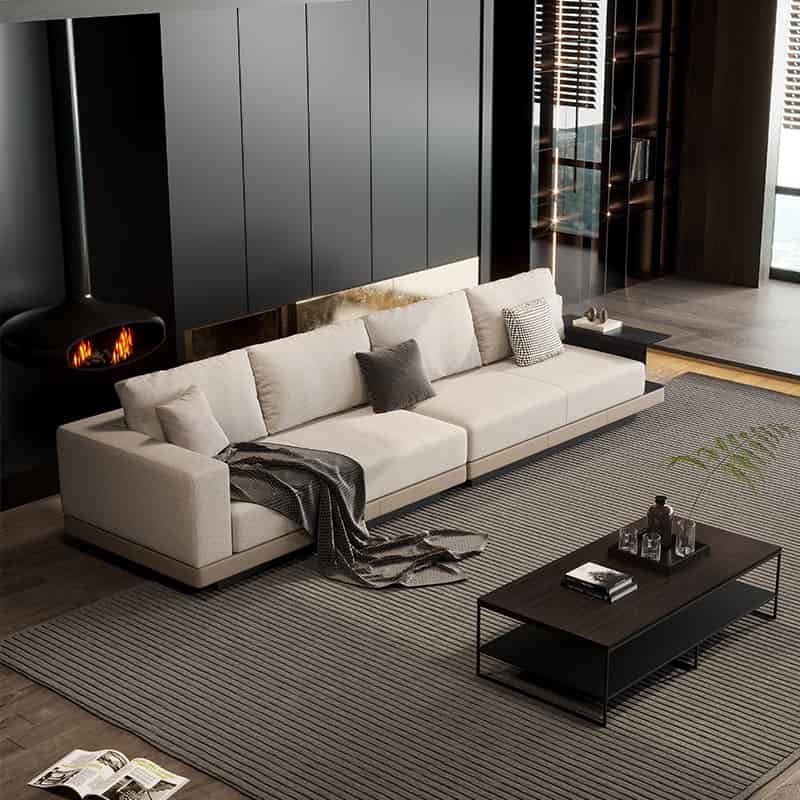 CONNERY Sofa, Italian minimalist brand reprint cloth version