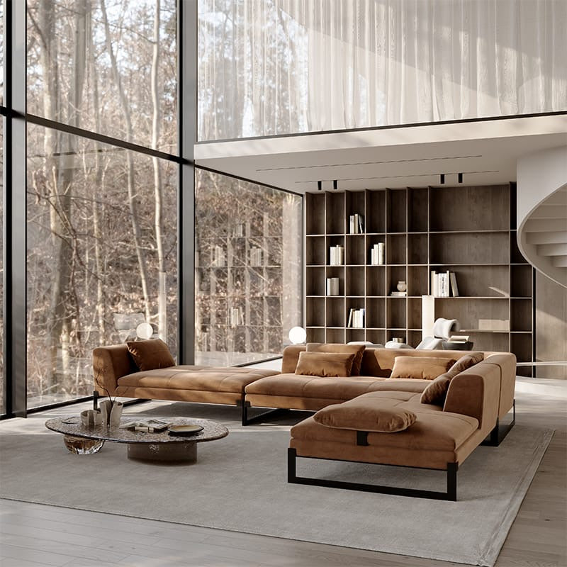 Viktor Sofa, a classic sofa with Italian minimalism