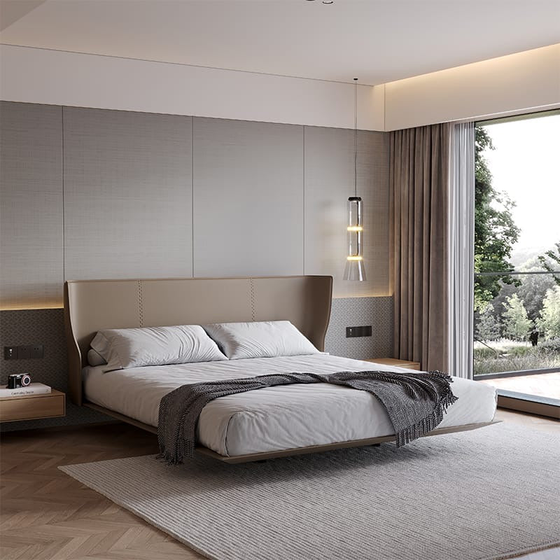 Alys Bed, a suspended bed with excellent texture