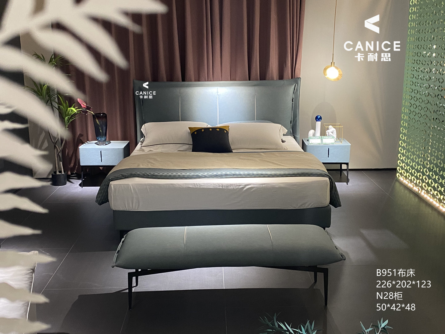 A upholstered bed with a high cost performance