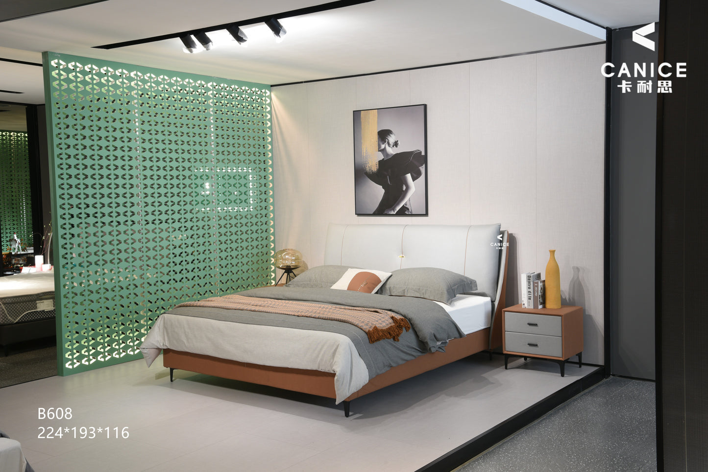 A upholstered bed with a high cost performance