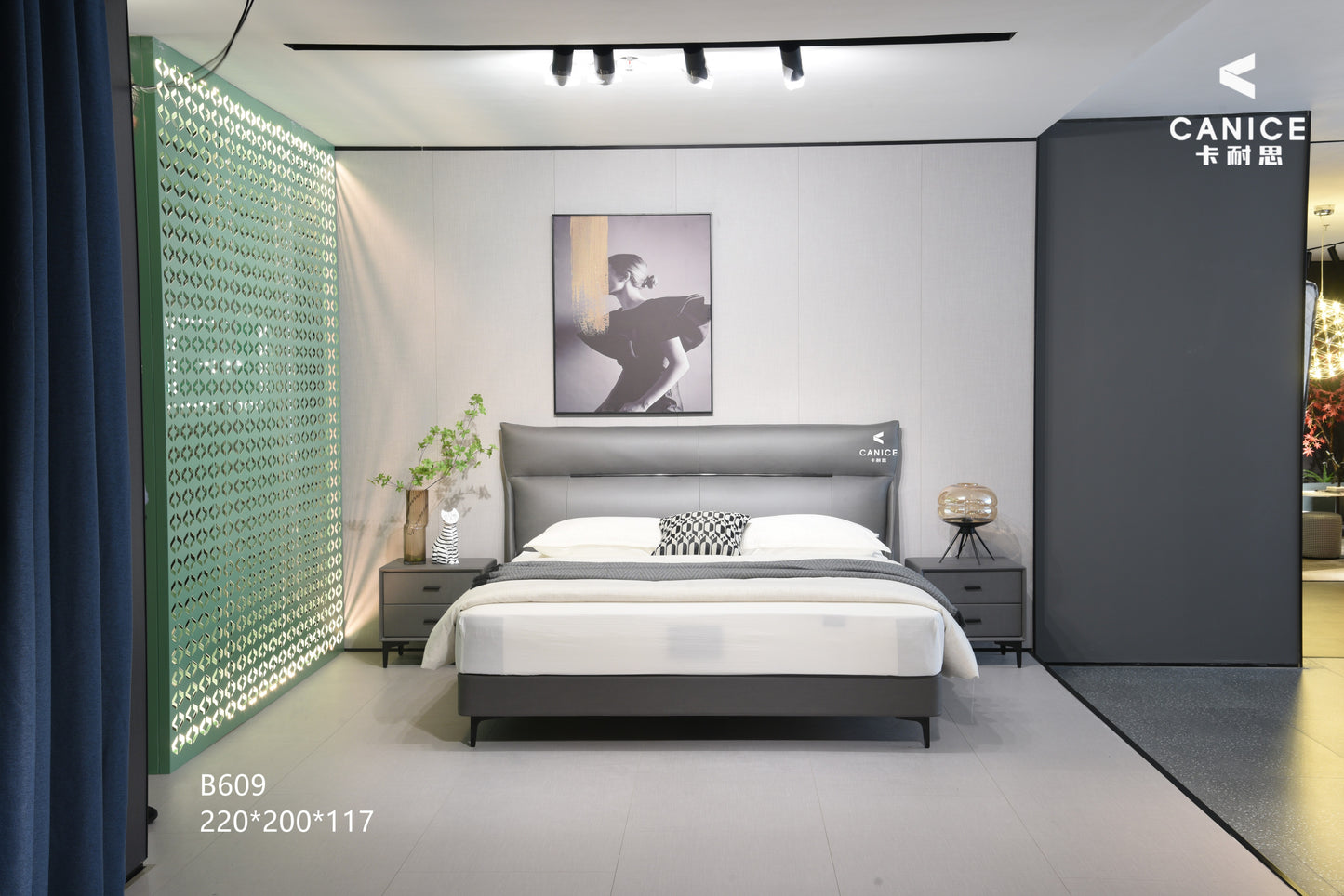 A upholstered bed with a high cost performance