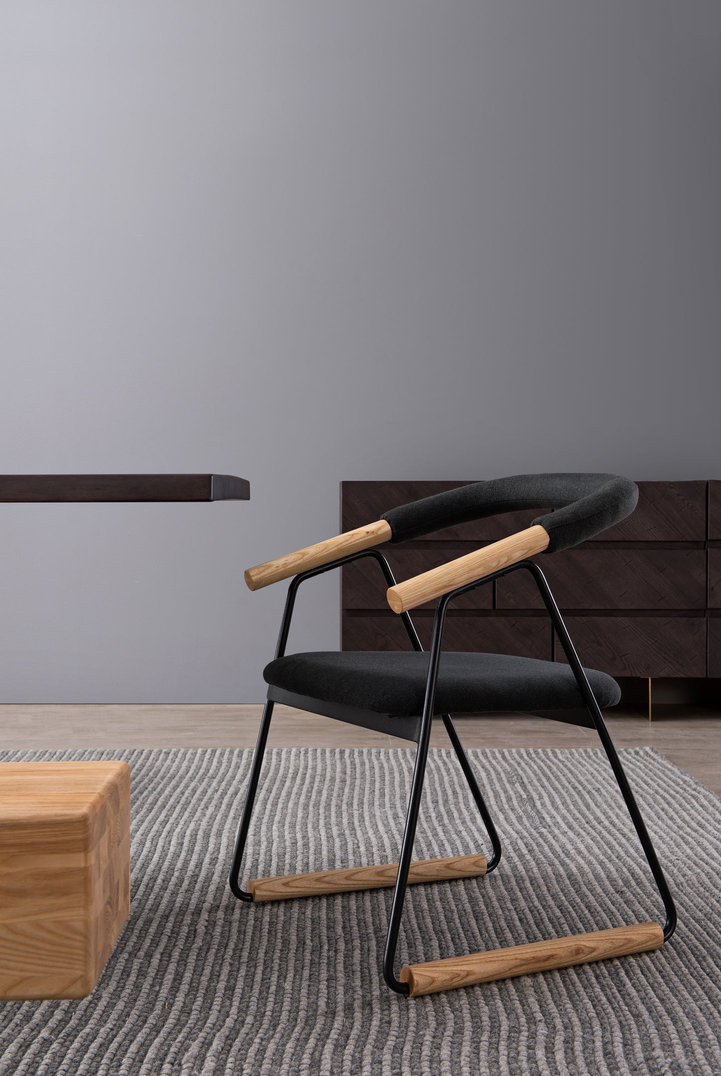 A minimalist dining chair