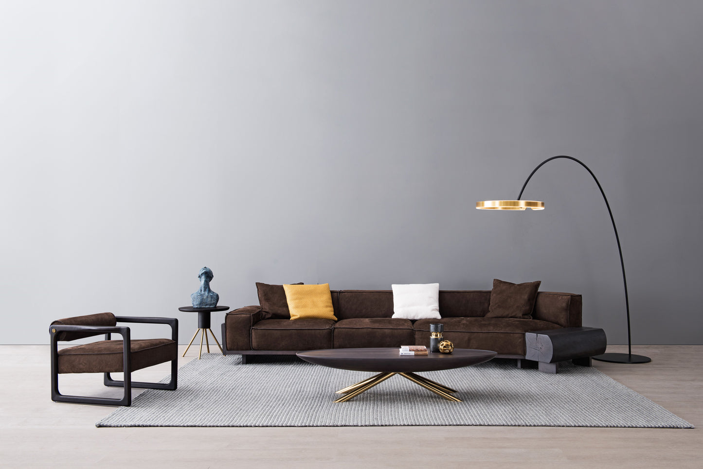Light luxury style Nubuck Leather sofa