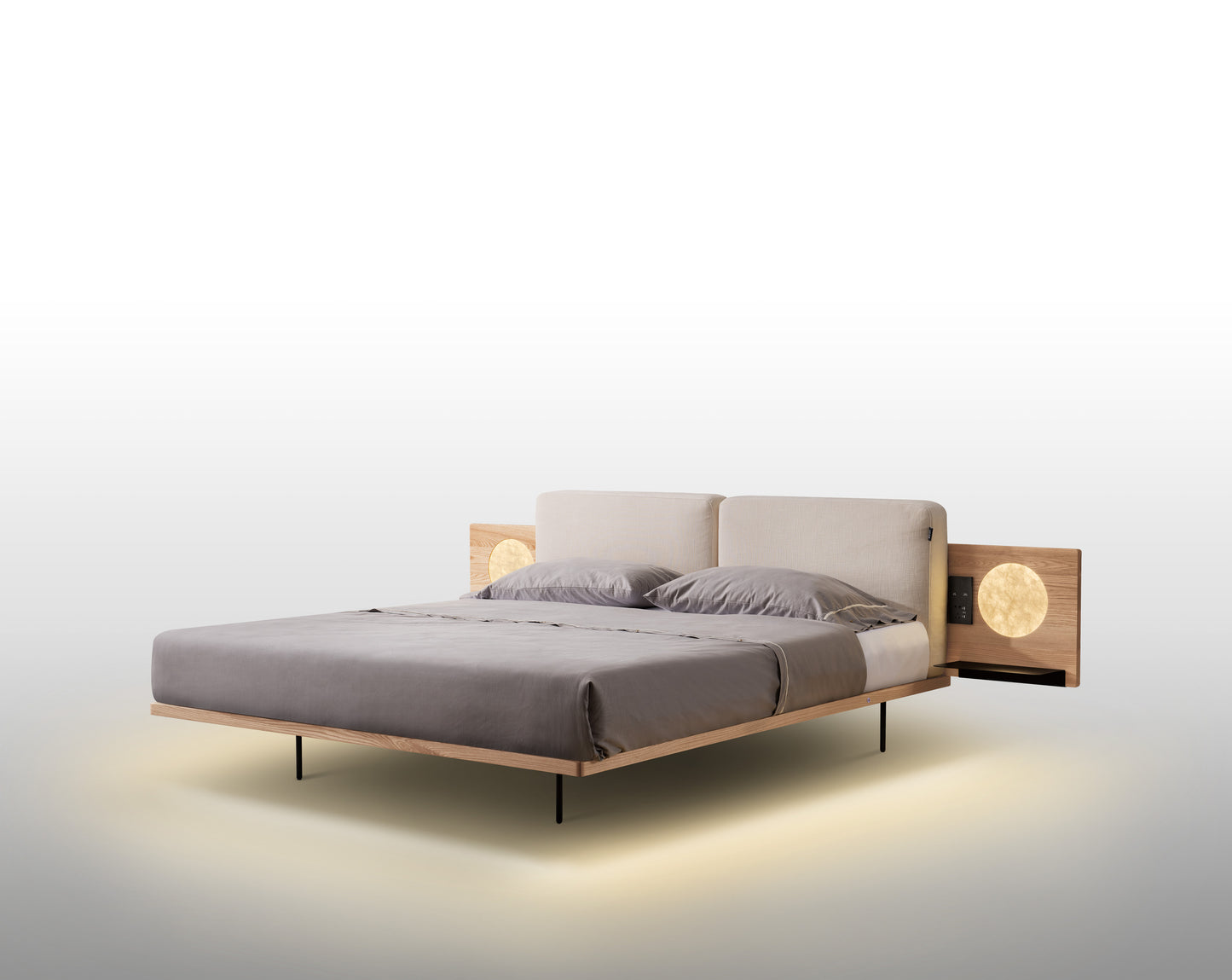 【Video】Minimalist style solid wood suspended bed