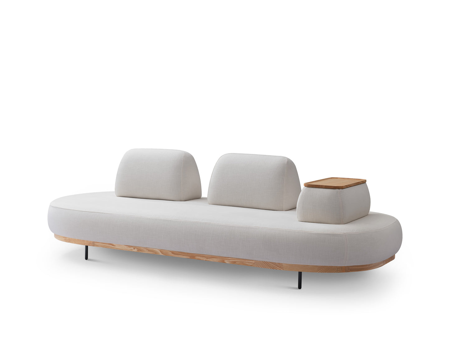 【Video 】Cream wind White Fat Solid Wood Sofa