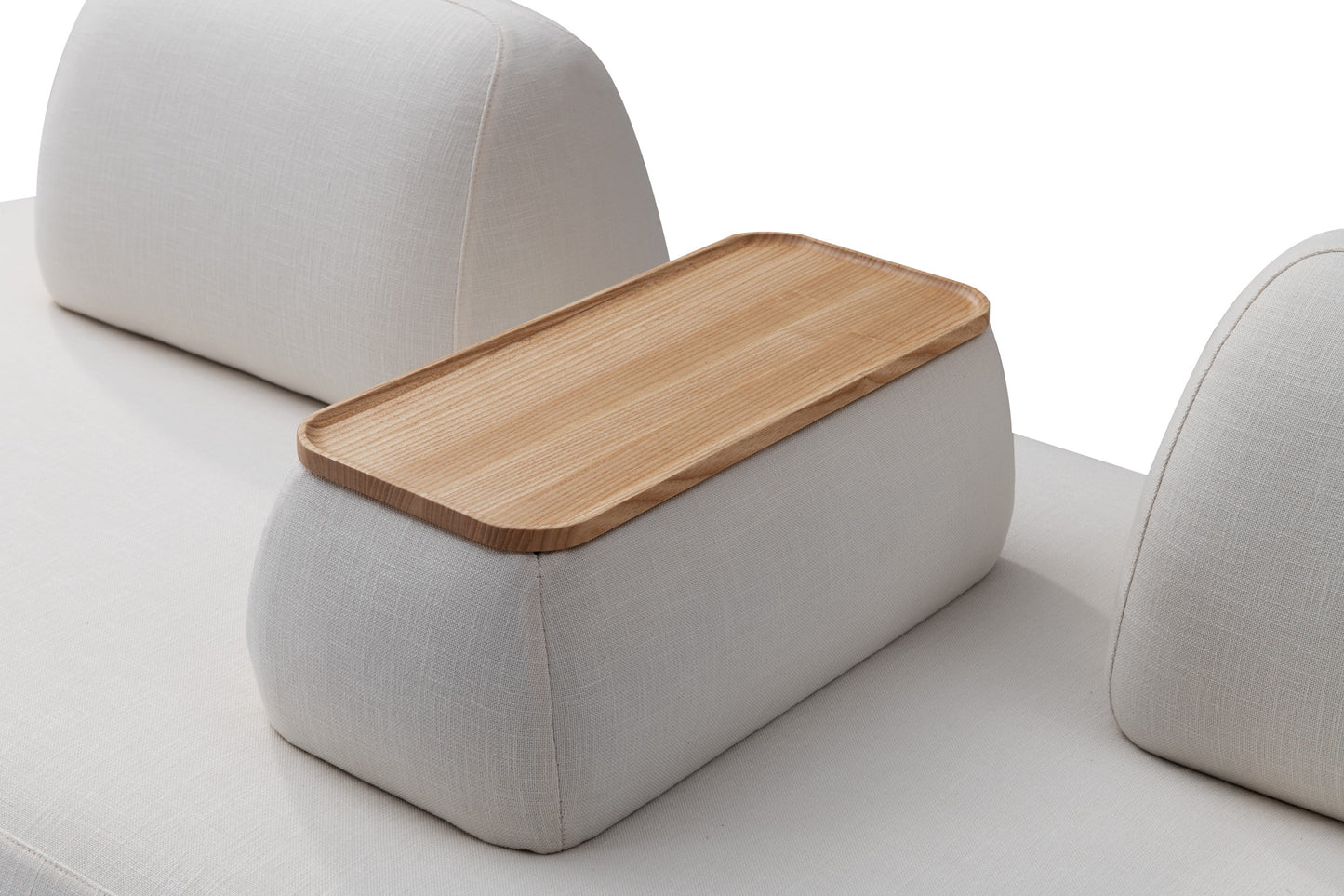 【Video 】Cream wind White Fat Solid Wood Sofa