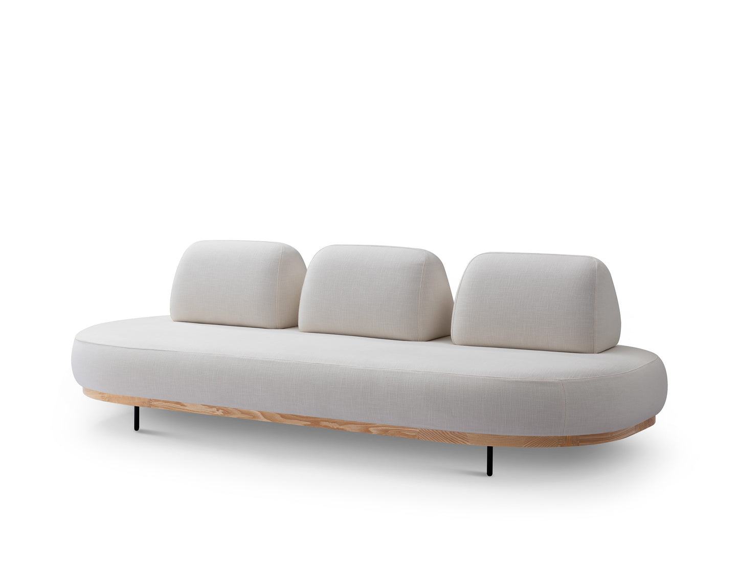 【Video 】Cream wind White Fat Solid Wood Sofa