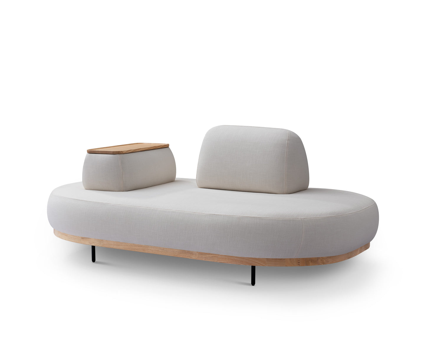 【Video 】Cream wind White Fat Solid Wood Sofa