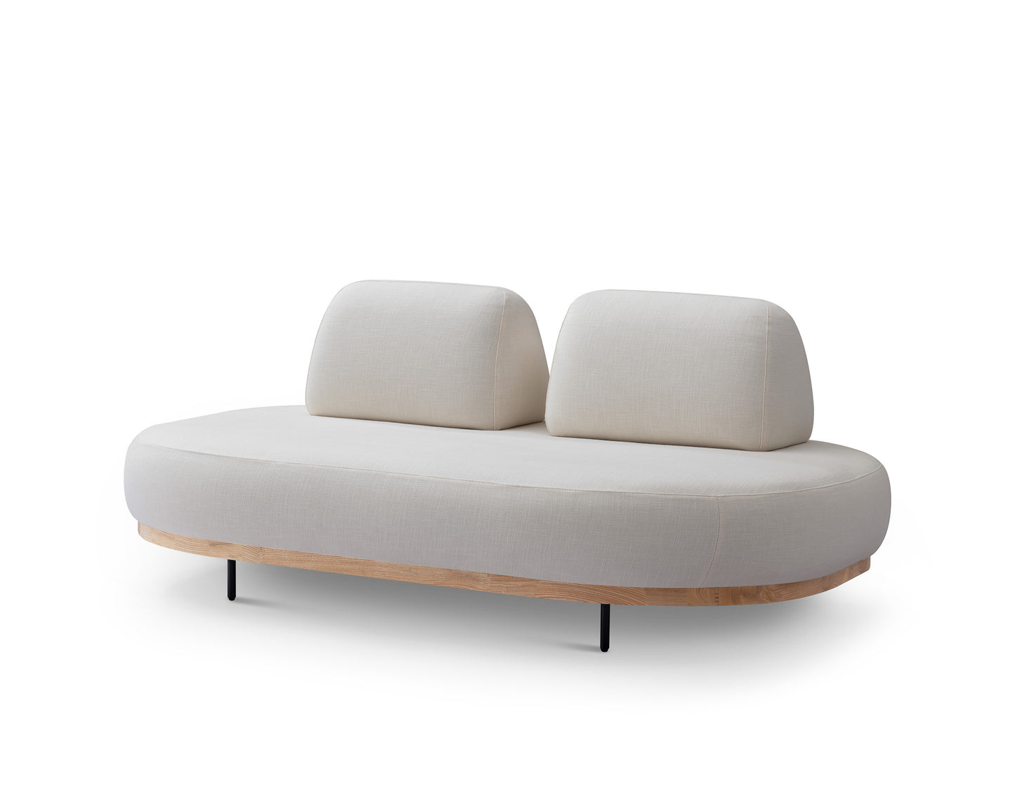 【Video 】Cream wind White Fat Solid Wood Sofa