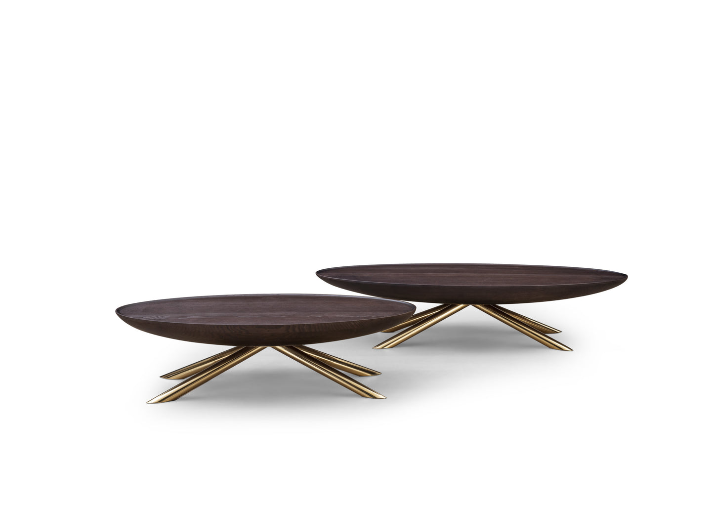 A high-end solid wood coffee table with a light luxury style