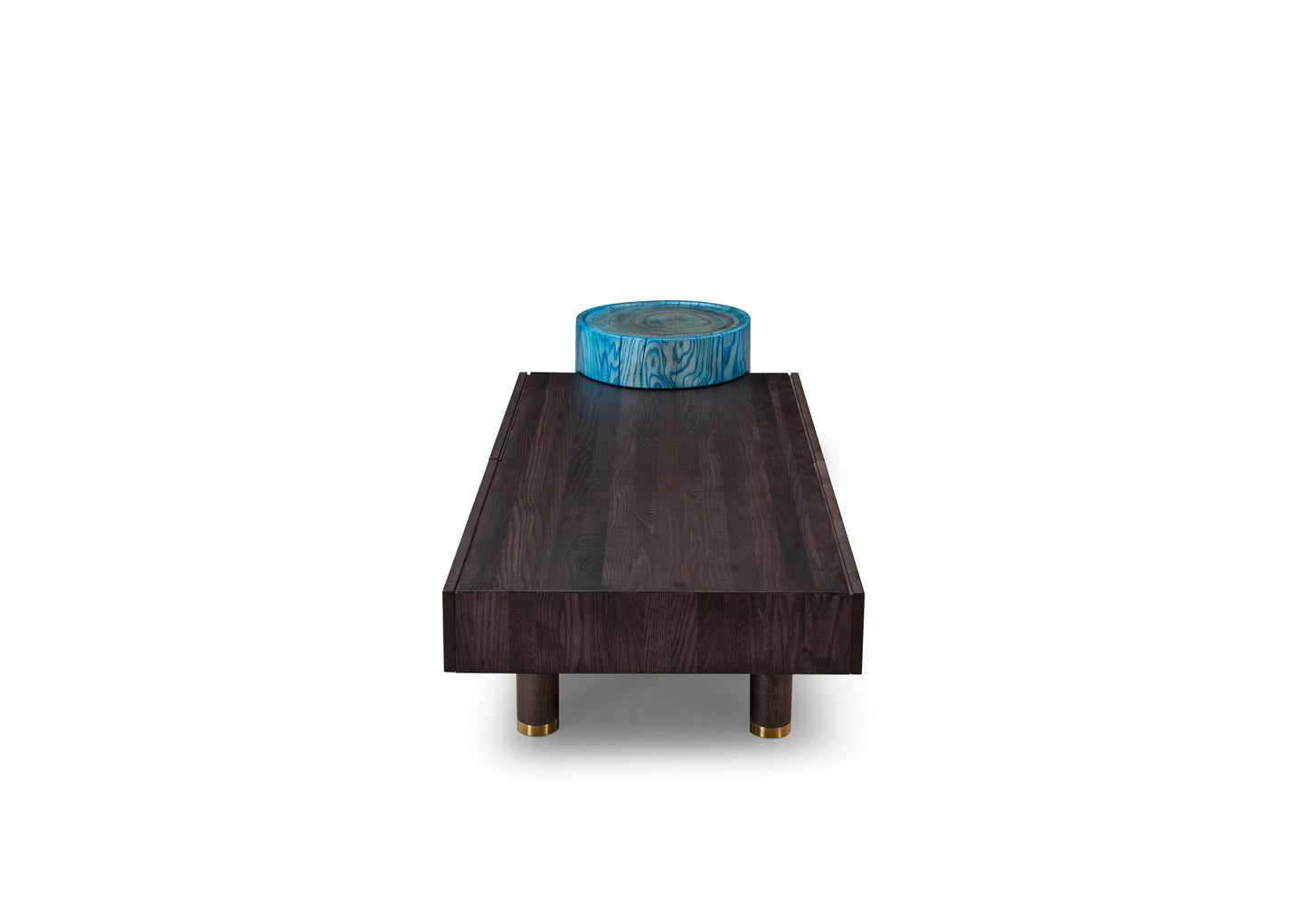 A light luxury style coffee table made entirely of solid wood