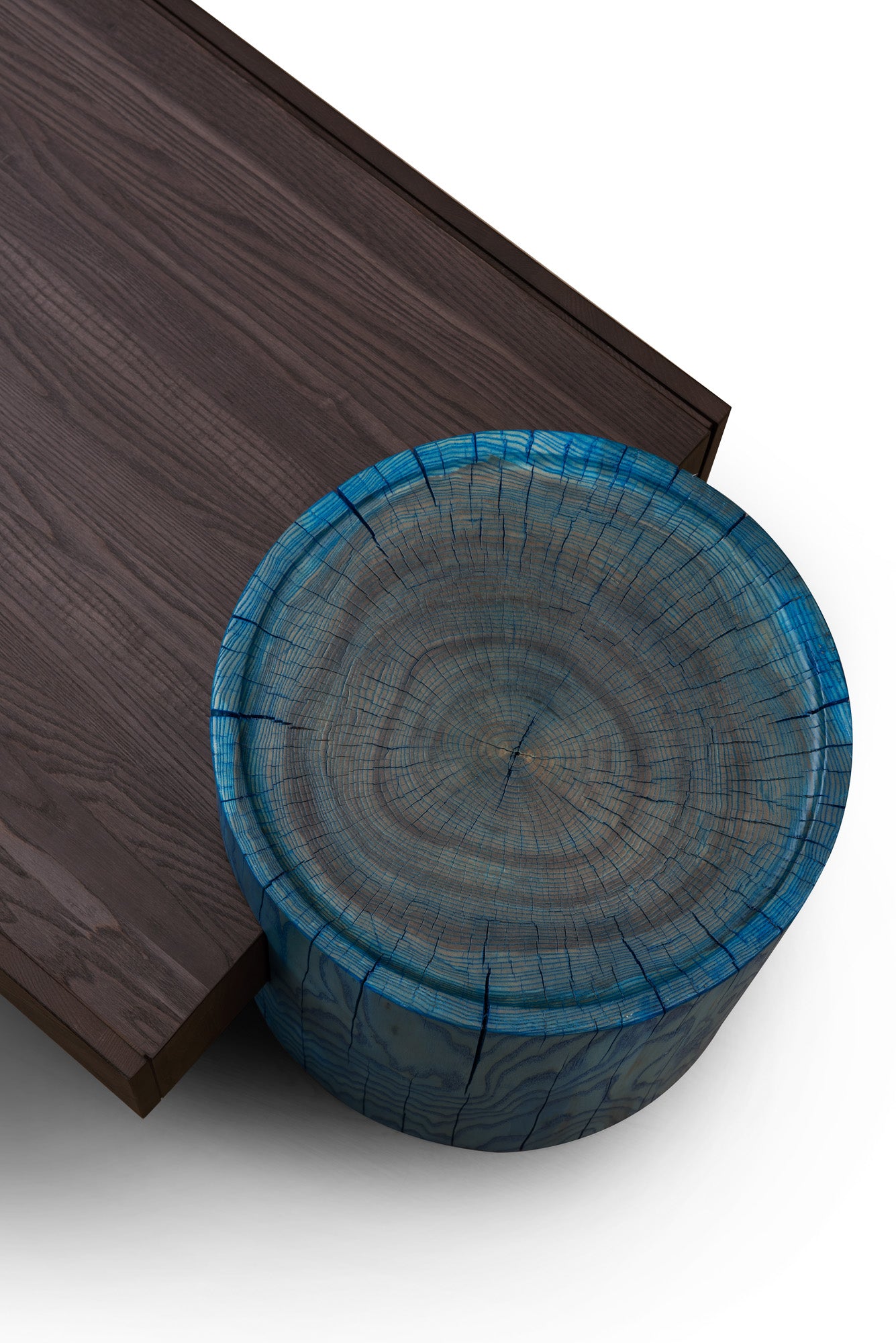 A light luxury style coffee table made entirely of solid wood