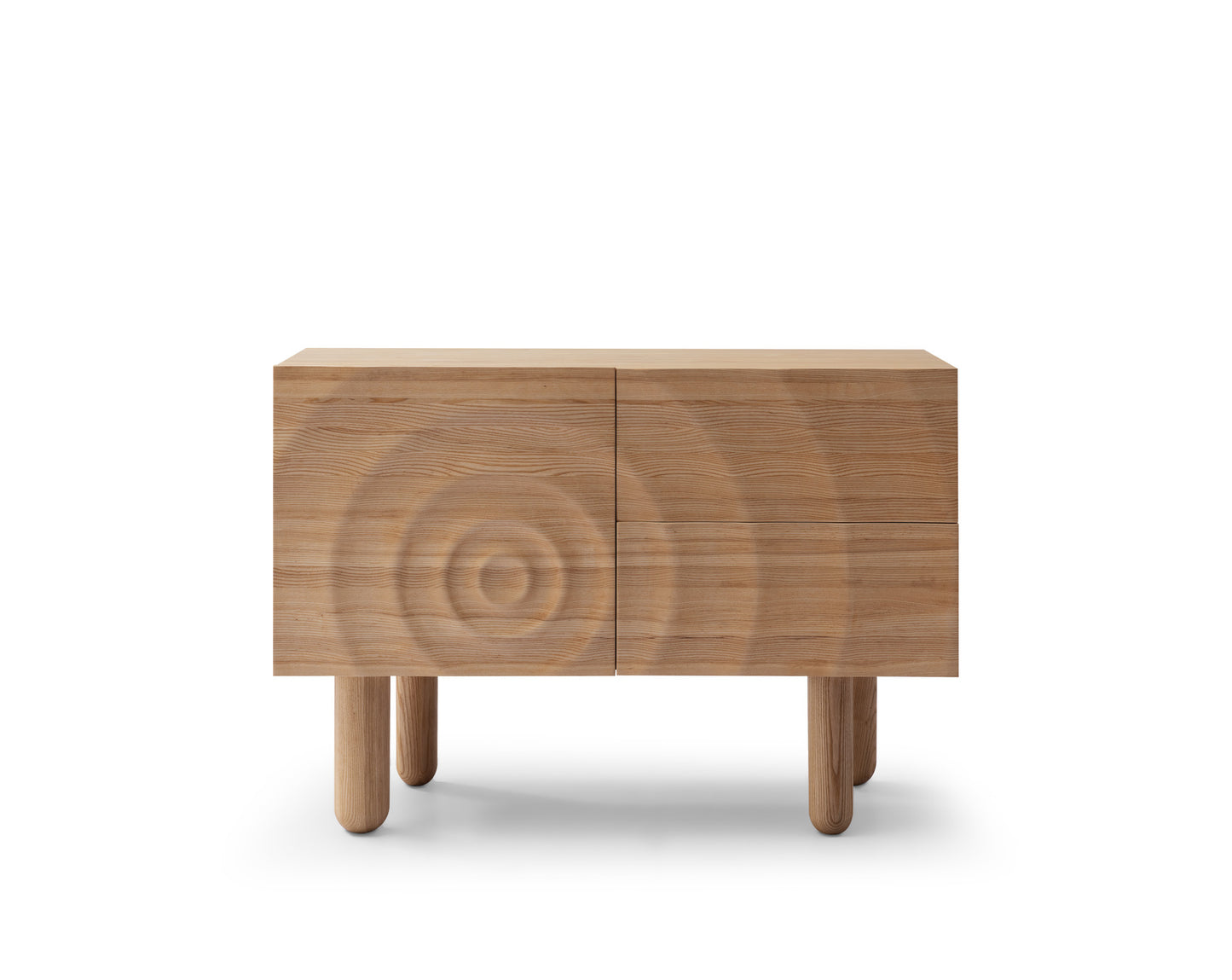 Water ripple design dining cabinet