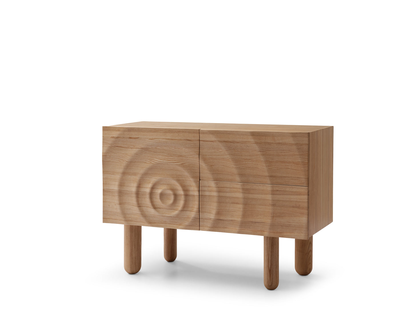 Water ripple design dining cabinet