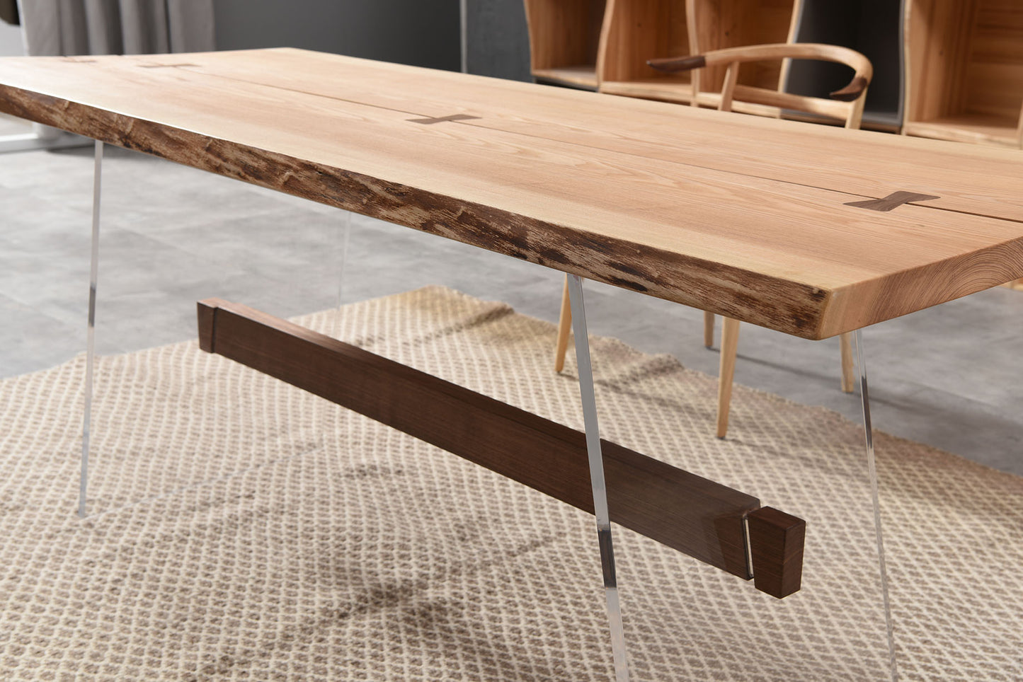 Suspended desk and dining table