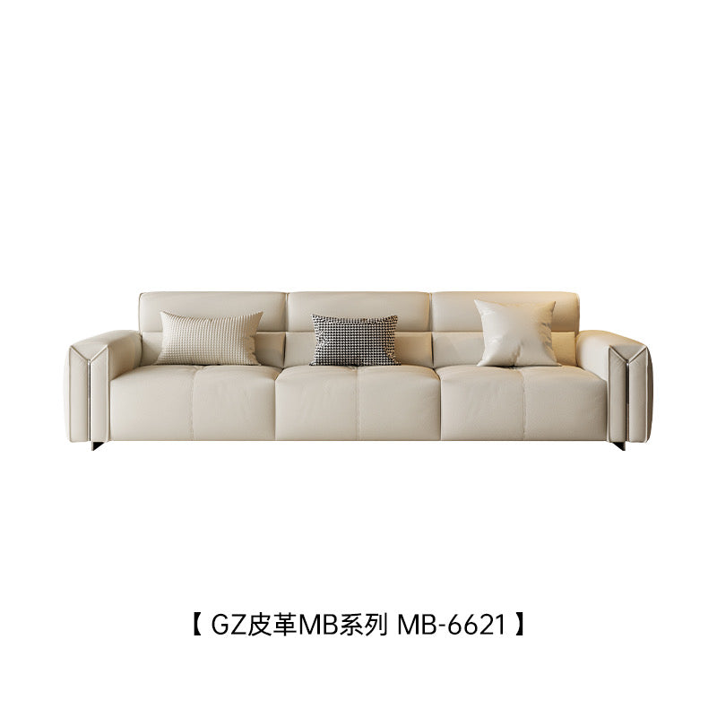 A cream style sofa with electric function