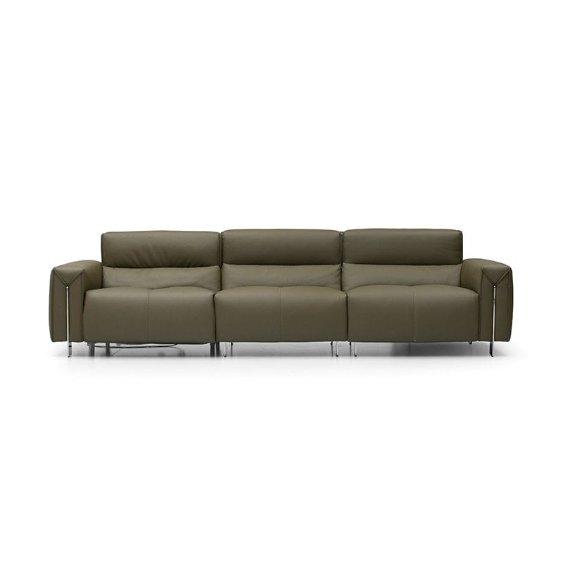 A cream style sofa with electric function