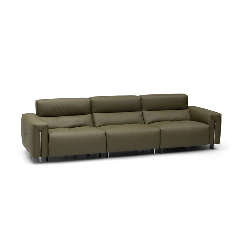 A cream style sofa with electric function