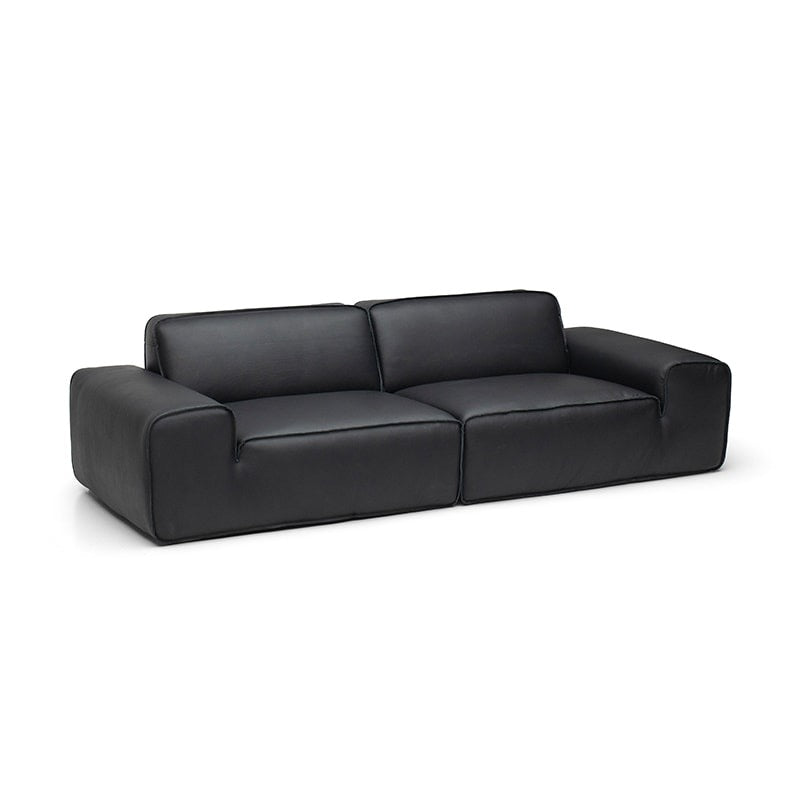 Avenue, a classic Italian minimalist style all-leather sofa