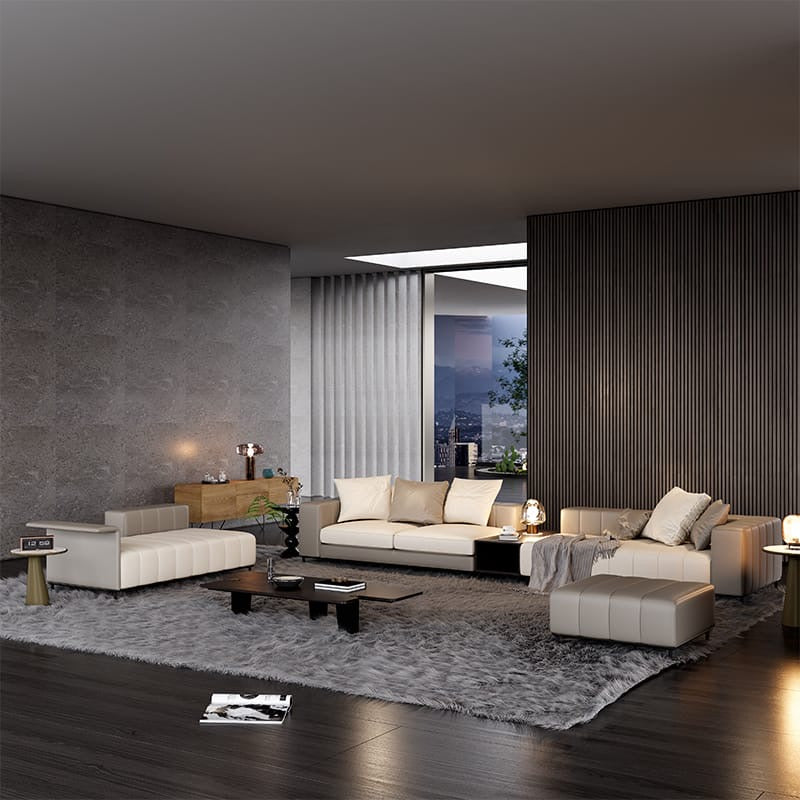 Freeman Sofa, a sofa that looks like piano keyslike