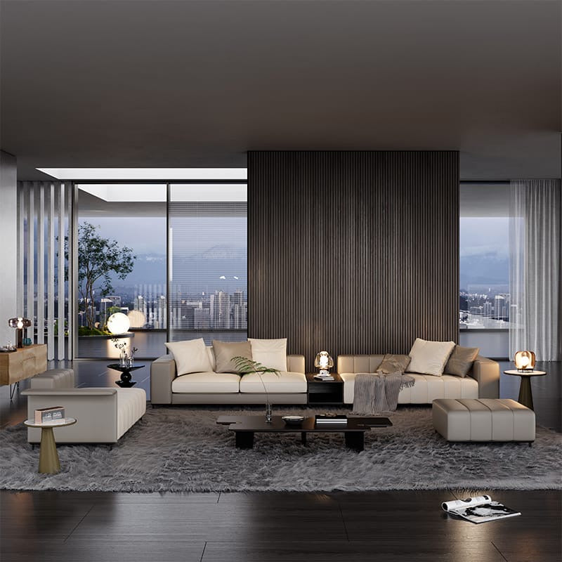 Freeman Sofa, a sofa that looks like piano keyslike