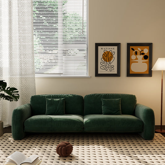A minimalist floating sofa