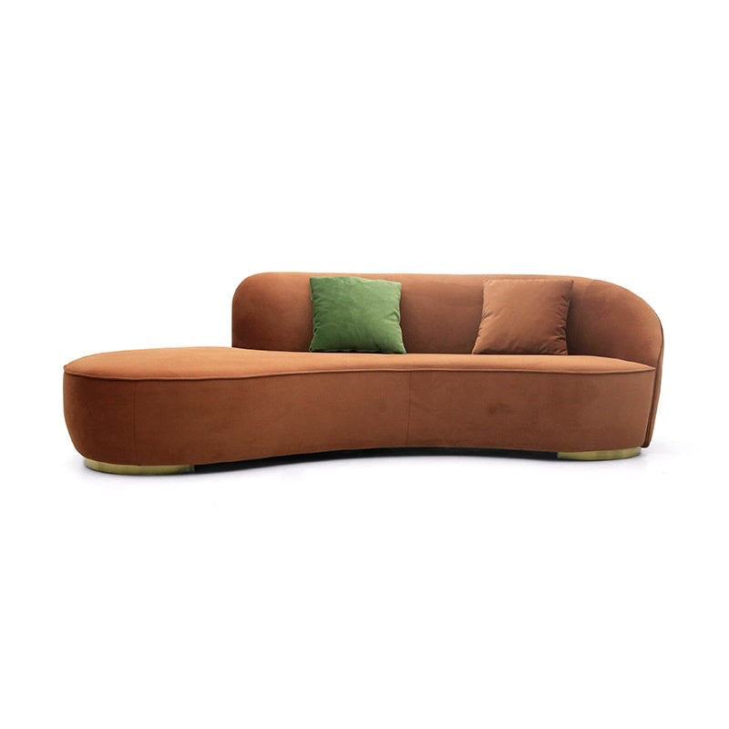 Moon curved sofa, a fabric sofa suitable for small apartments