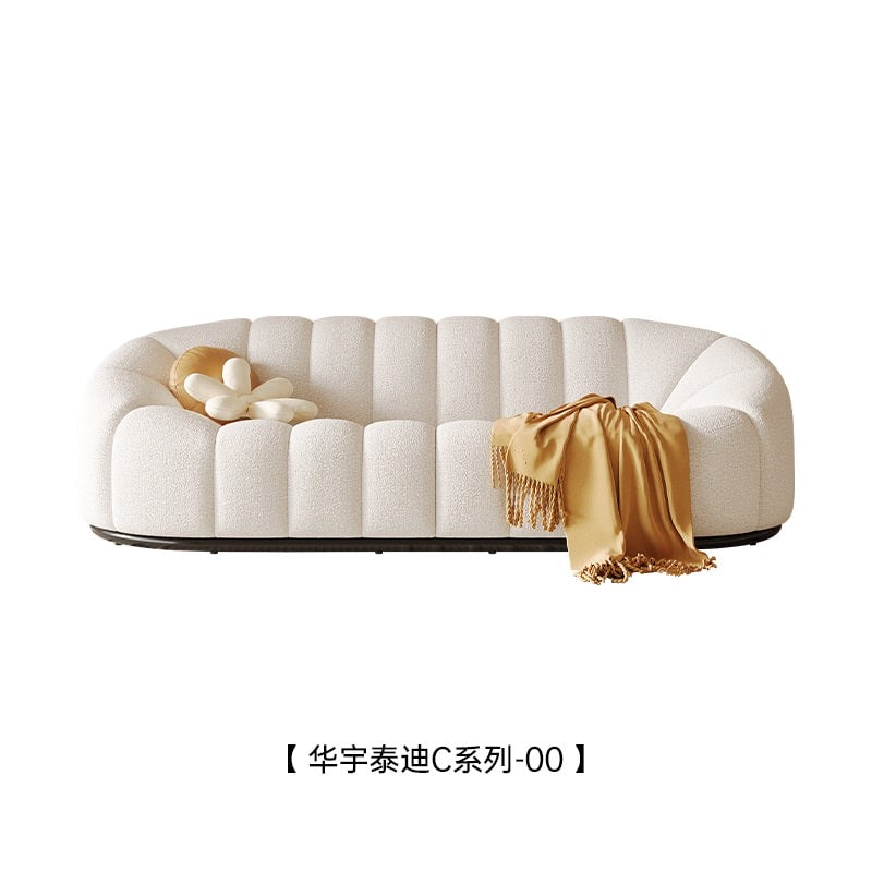 A cute sofa like a pumpkin