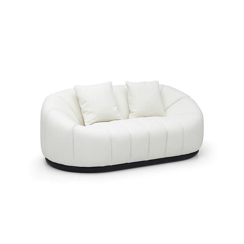 A cute sofa like a pumpkin