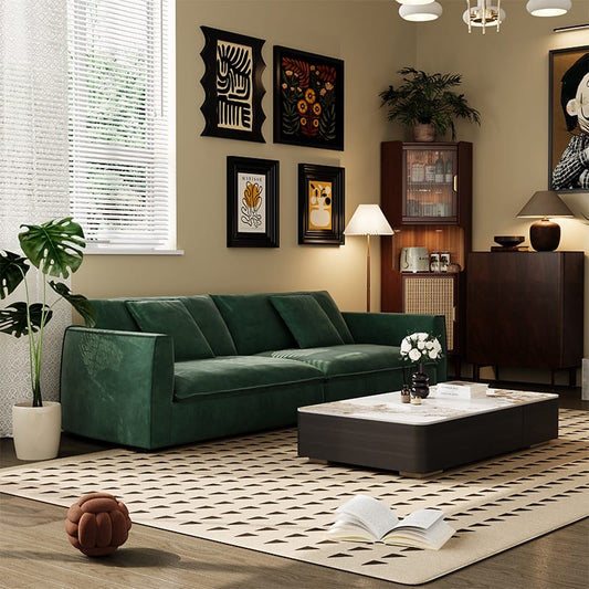 A minimalist straight sofa