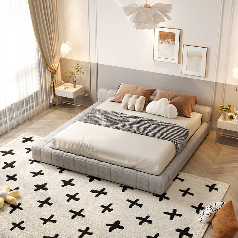 Bread Bed wider version, using suede fabric