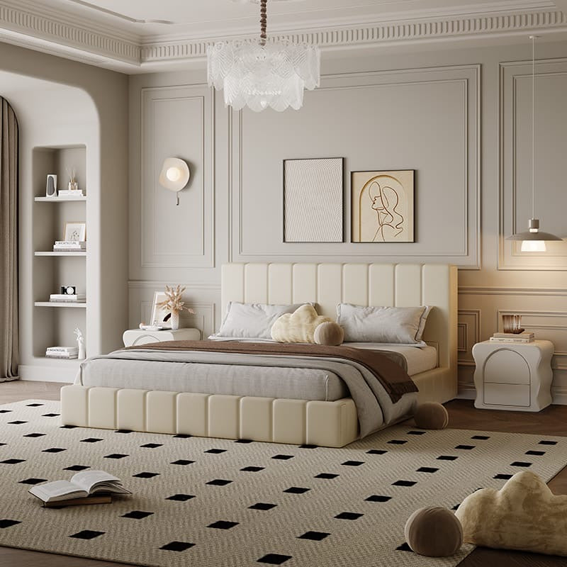 A classic Italian minimalist style bed