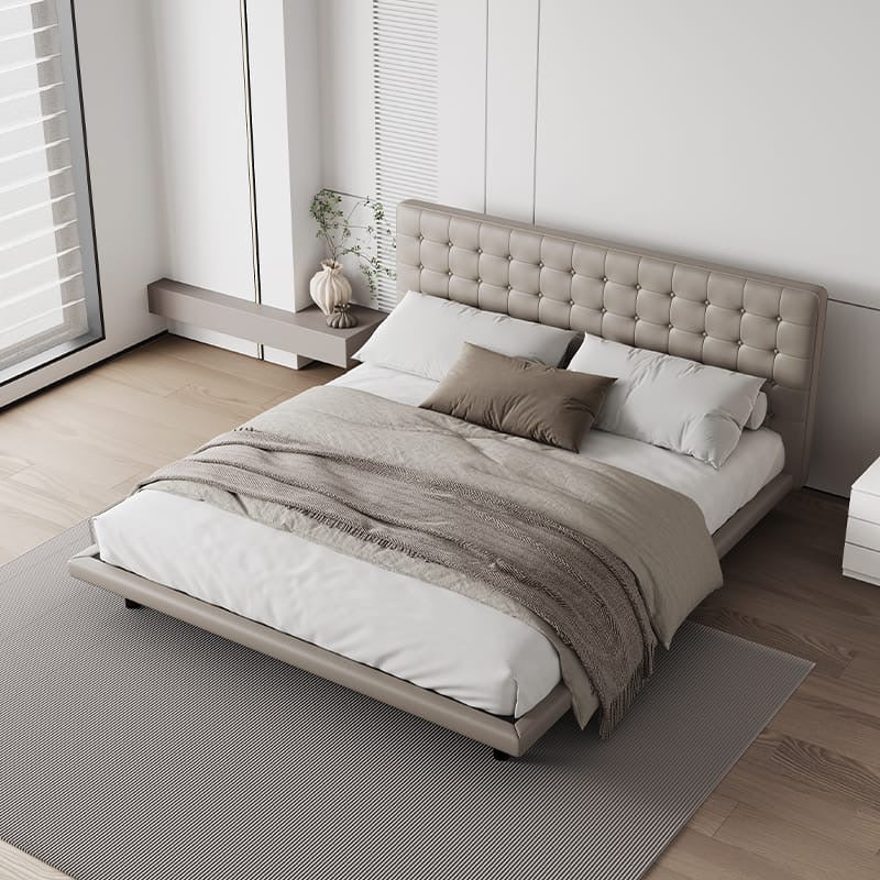 A leather bed suitable for small apartment