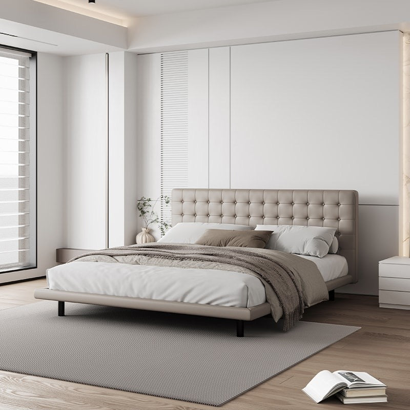 A leather bed suitable for small apartment