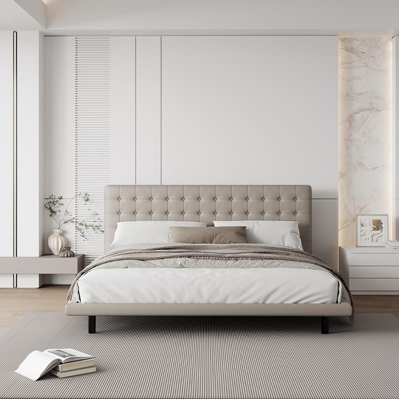 A leather bed suitable for small apartment