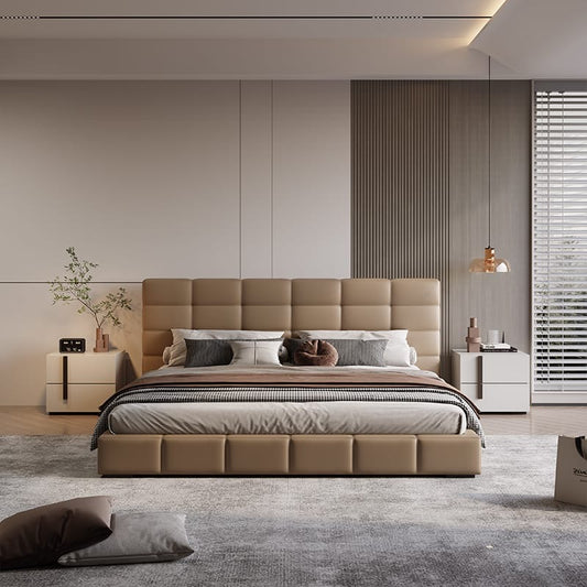 Lawrence Bed, a replica version of a luxury brand soft bed that showcases temperament