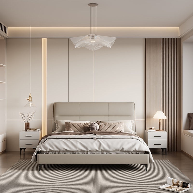 A leather bed with high cost-effectiveness