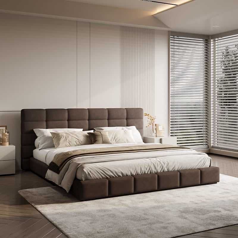 Lawrence Bed, a replica version of a luxury brand soft bed that showcases temperament
