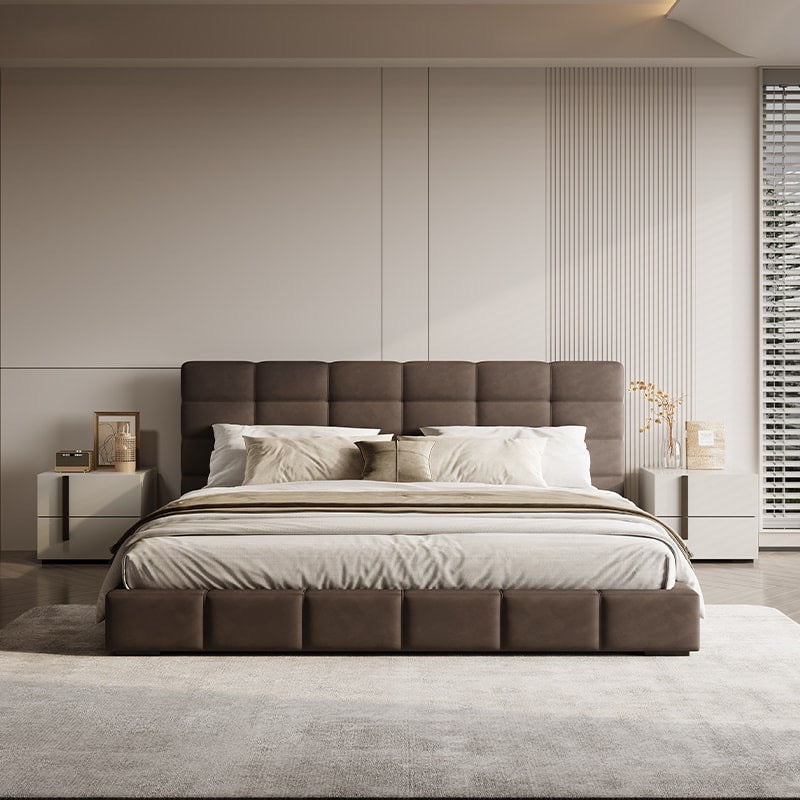 Lawrence Bed, a replica version of a luxury brand soft bed that showcases temperament